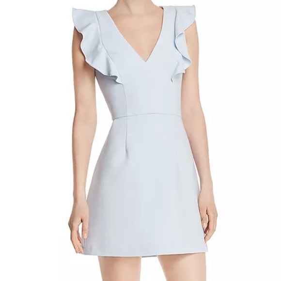 French Connection Dresses & Skirts - NWT French Connection Whisper Ruffle V-Neck Dress